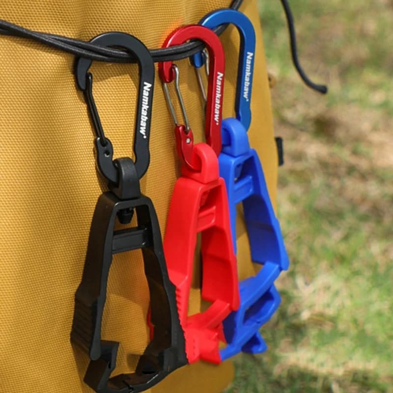 Outdoor Multifunctional Plastic Hook Buckle Safety Work Gloves Holder Anti-drop Durable Glove Belt Clamp For Worker Construction
