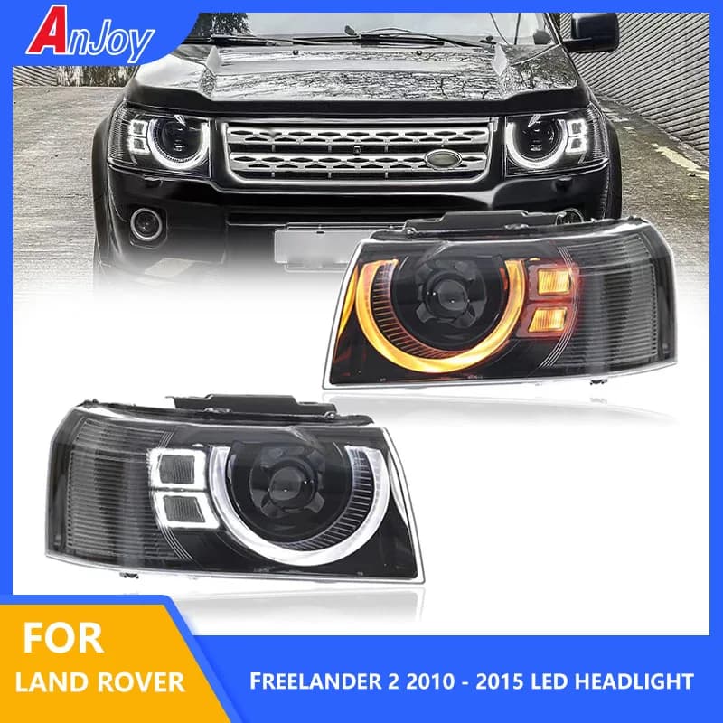 Auto Fari per Land Rover Freelander 2 Fari A LED 2010 - 2015 Car Styling Testa Della Lampada DRL Lente Del Proiettore Accessori Auto