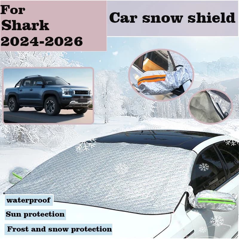 Per BYD Shark 2024-2026 Accessori Automobile Parabrezza Scudo da neve Copertura da neve Finestra Tende da sole Strumenti di protezione parasole