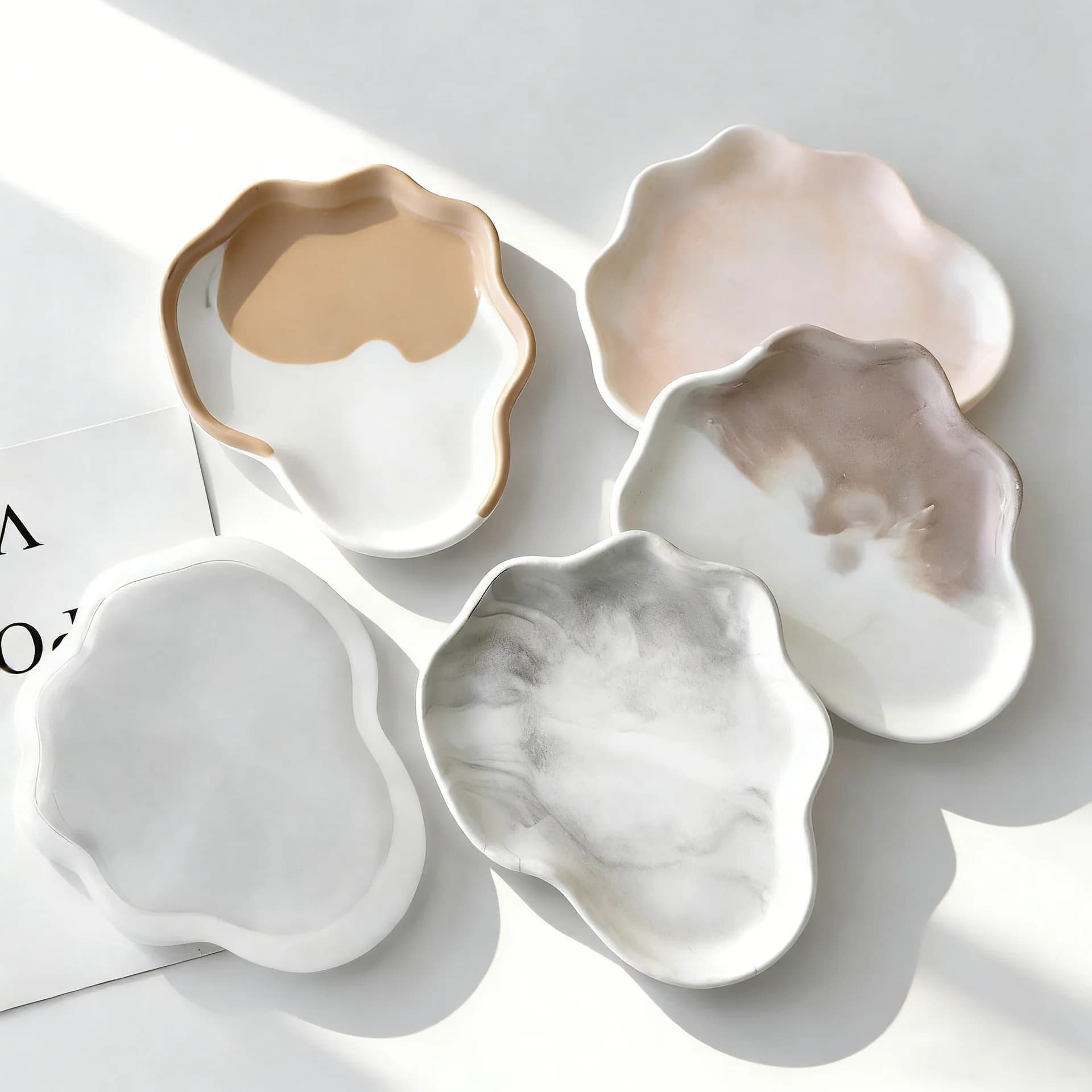 Shell Dish Plate Silicone Mold DIY Handmade Crystal Epoxy Resin Gypsum Storage Tray Molds Home Decoration Ornament Mold