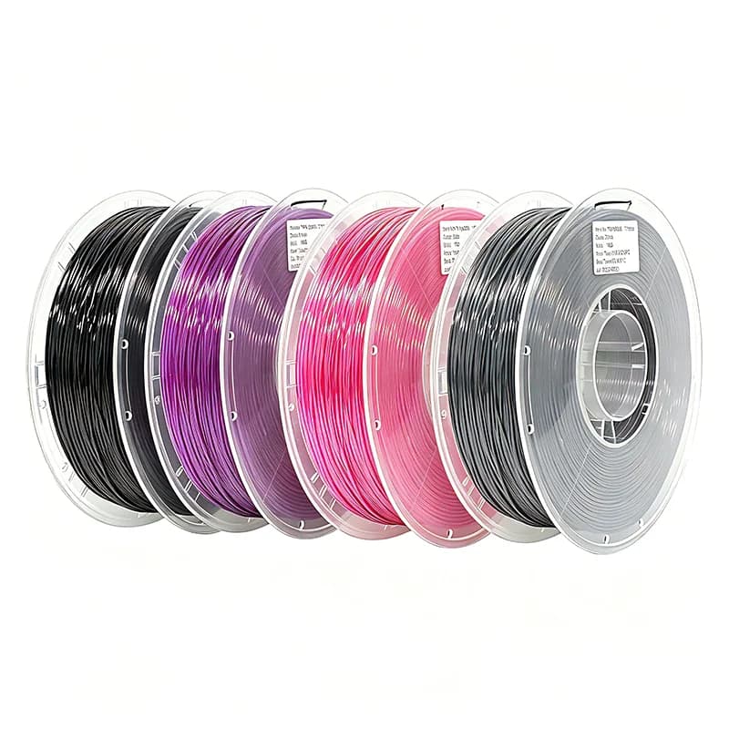 Filamento TPU 95A da 1,75 mm, 1 kg, morbido, per stampanti 3D, materiale flessibile, nero, viola, bianco, compatibile con la maggior parte delle stampanti FDM