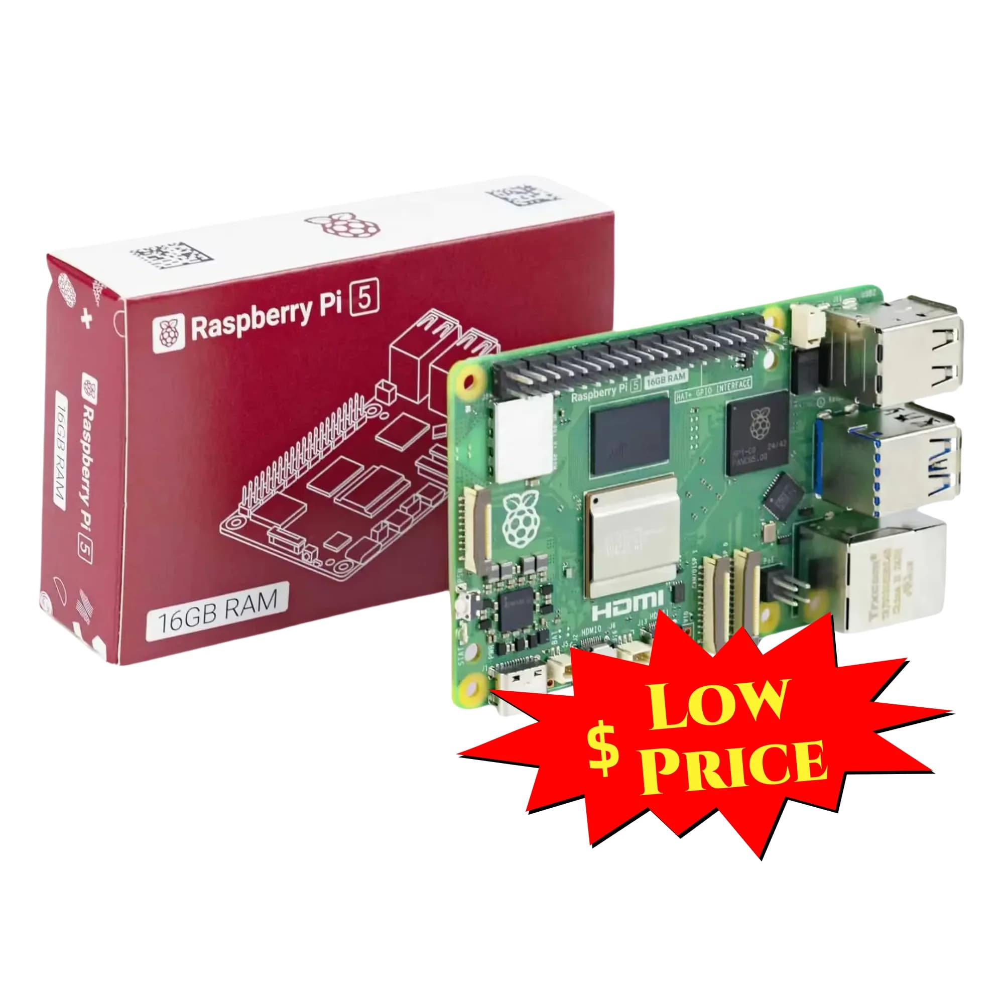 Seeedstudio New Product Original Raspberry Pi5 Development Board Kit Wholesale Raspberry Pi 5 Model B 5B 2GB 4GB 8GB 16GB RAM