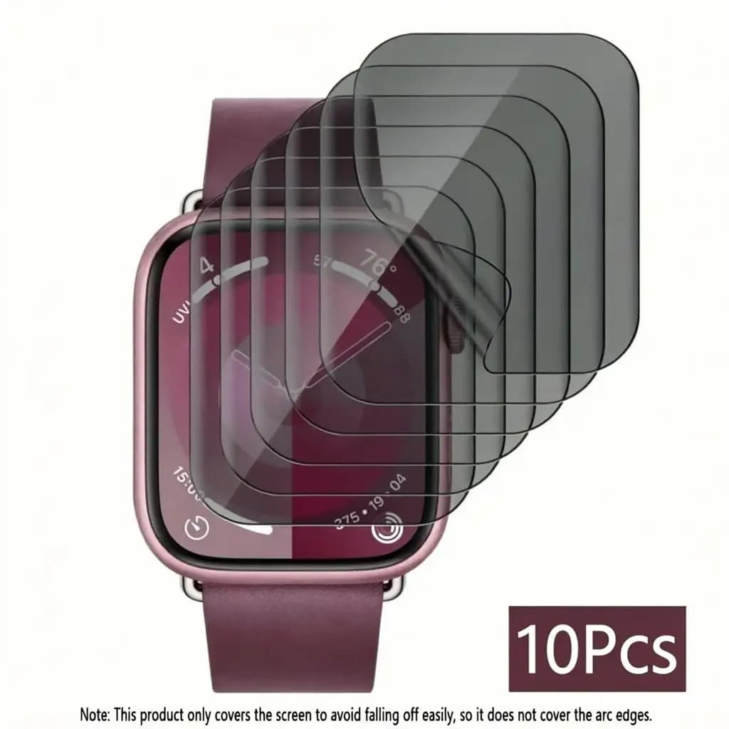 Pellicola protettiva per schermo in idrogel da 10 pezzi per Apple Watch Series 11 10 9 8 46mm 42mm 4 5 6 SE 45mm 41mm 40mm
