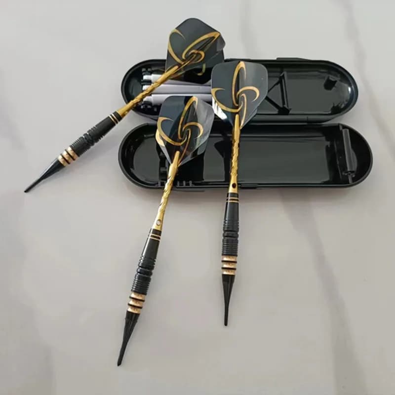 18G Professional Brass Soft Tip Darts New Dart Rod Standard 2BA Soft and Hard Tip Interchangeable Darts 3PCS/SET