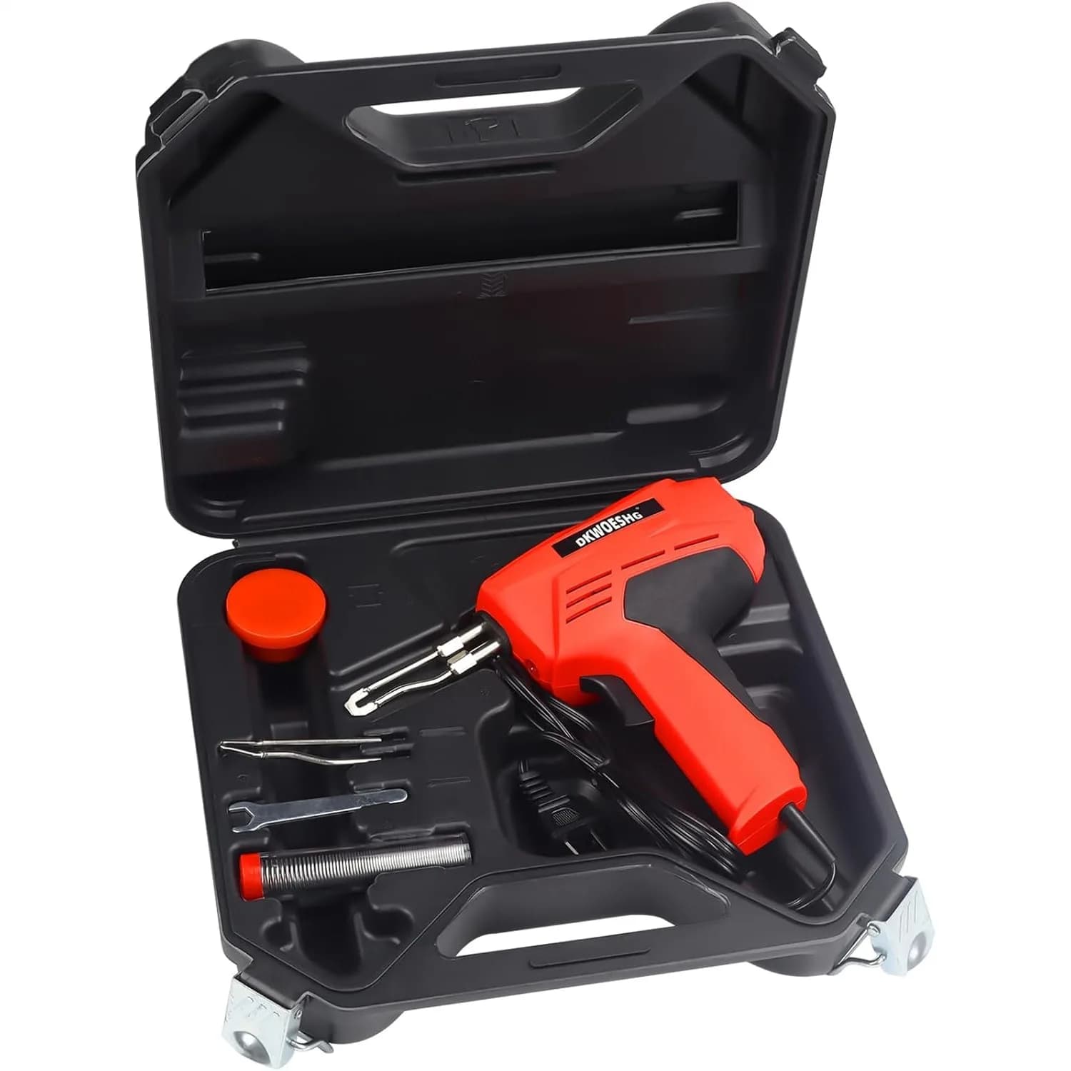 Kit Pistola per Saldatura con Riscaldamento Istantaneo 120V AC, 700 ° F Max Temp, Luce da Lavoro Attivabile con Sensore, Include Punte e Accessori per