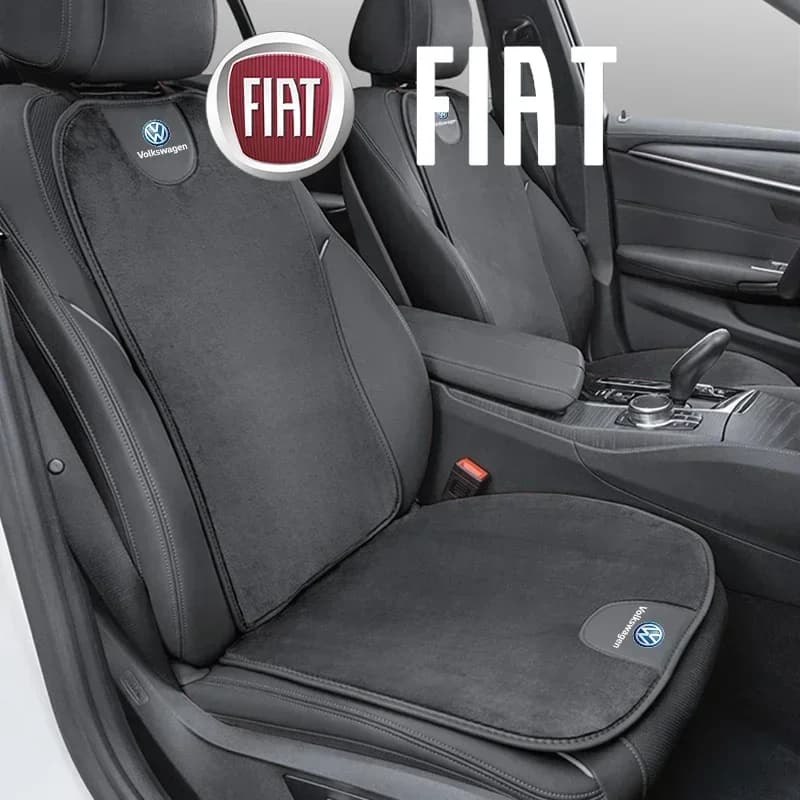 Coprisedile Auto in Peluche, Cuscino Schienale, Accessori Interni per VW GTI Polo Golf Passat Tiguan Arteon Touareg Taigo Caddy CC
