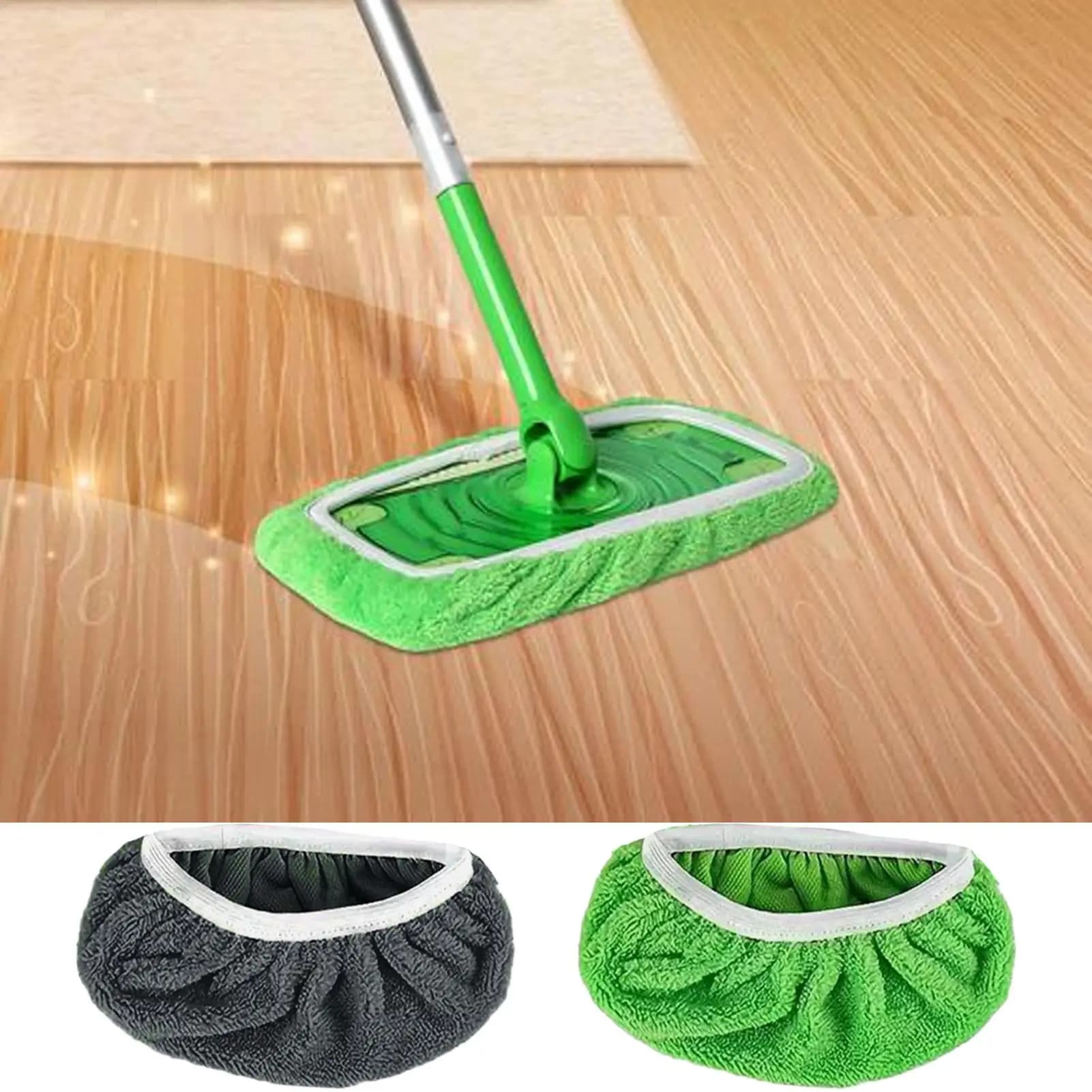 Cuscinetti per mocio 11,5X25,4 cm Panni per spazzare Testa per mocio Copertura di ricambio Cuscinetti per mocio lavabili Ricariche Cuscinetti per testa piatta per mocio Asciugamano per straccio lavabile