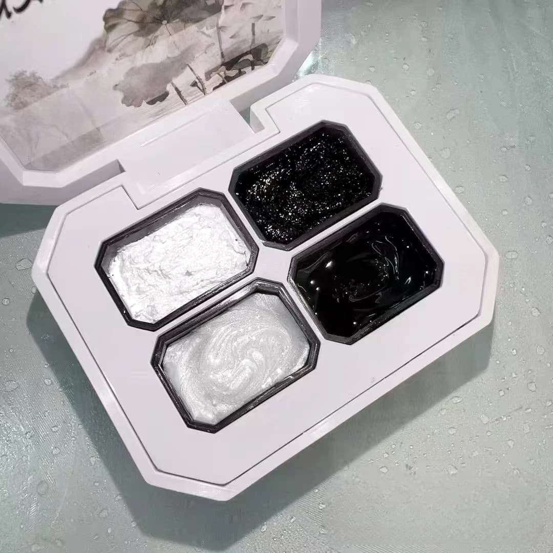 4 colors black red Pat nail gel painting 4 in 1 semi permanent Soak Off UV LED nail glue used for molding pattern