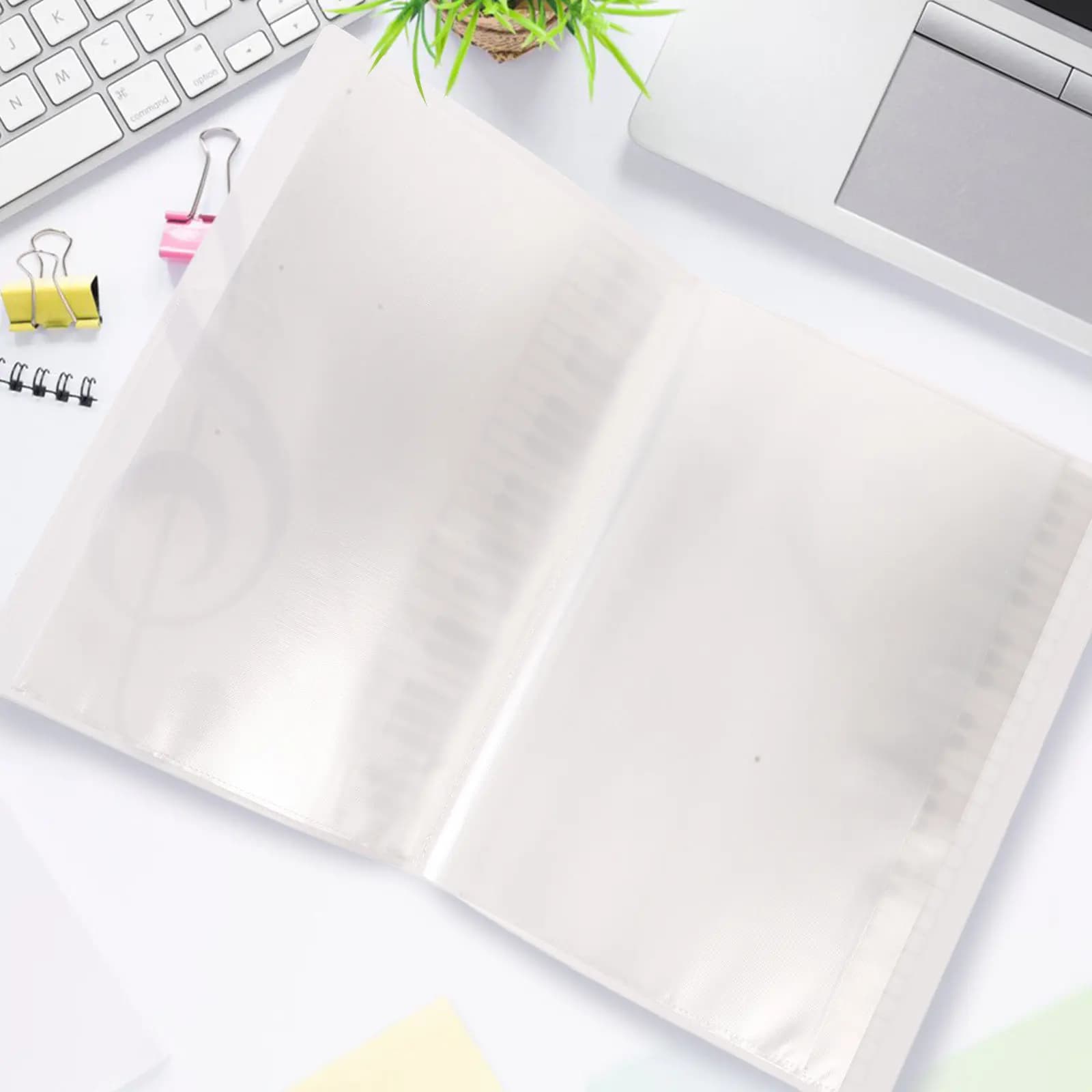 Organizzatore per Spartiti A4 Versatile, Cartella Portatile Trasparente in PP per Ufficio, Scuola, Classe di Musica, Gestione Documenti, Archivio da Scrivania