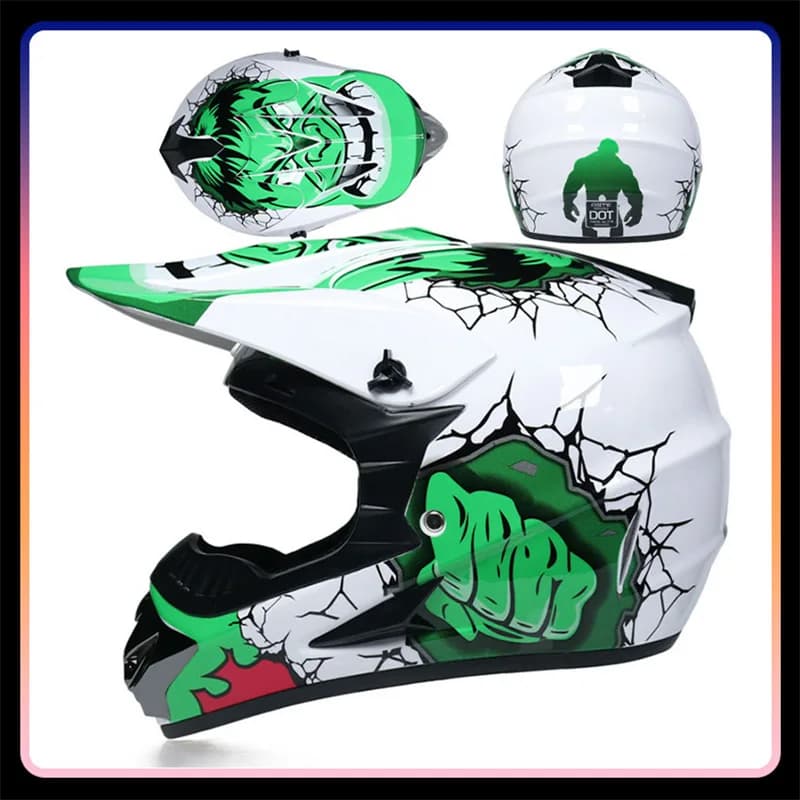 Casco moto fuoristrada bicicletta Downhill Mountain Bike Capacete Cross Casco Motocross ATV Dirt Bike BMX caschi integrali DOT