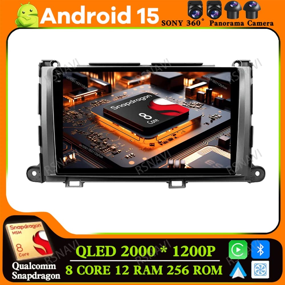 Autoradio Android 15 Per Toyota Sienna 2009 2010 2011 2012 2013 2014 Multimedia Portachiavi Supporto Del Telefono Per Auto Mercedes W211 BT DVD
