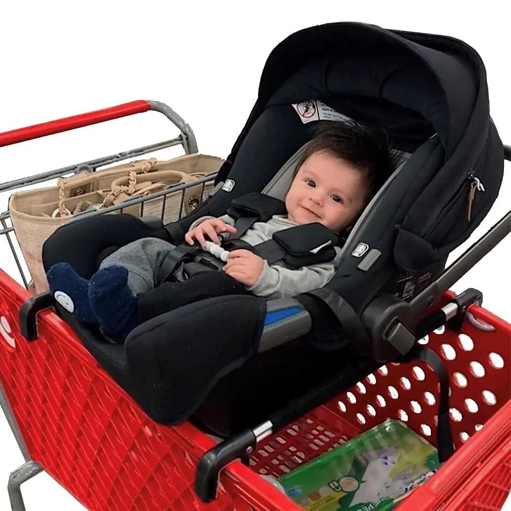 Seggiolino auto per carrelli della spesa, mantiene i bambini al sicuro e comodi mentre i genitori fanno la spesa