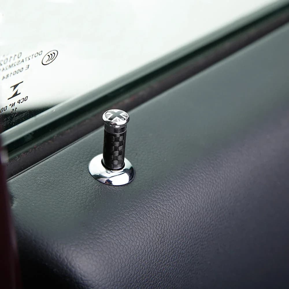 Car Styling Porta Spille di Blocco Manopola Della Copertura Della Cassa Adesivi Decor Per Mini Cooper S Clubman R55 R56 R60 R61 F54 F55 F56 F60 Accessori