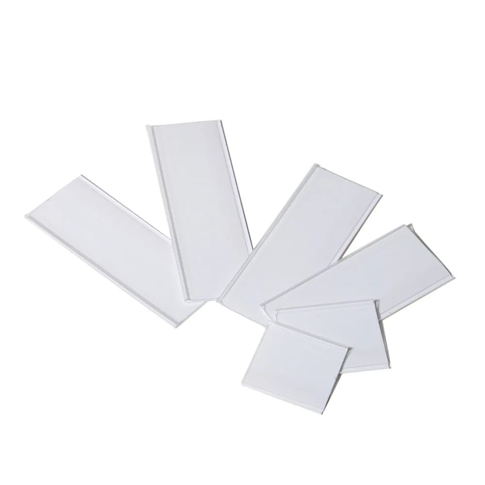 Bordo dello scaffale Porta carte di nome Carta a scatto Prezzo Segni di conversazione Clip Espositore Striscia dati Porta etichette Adesivo