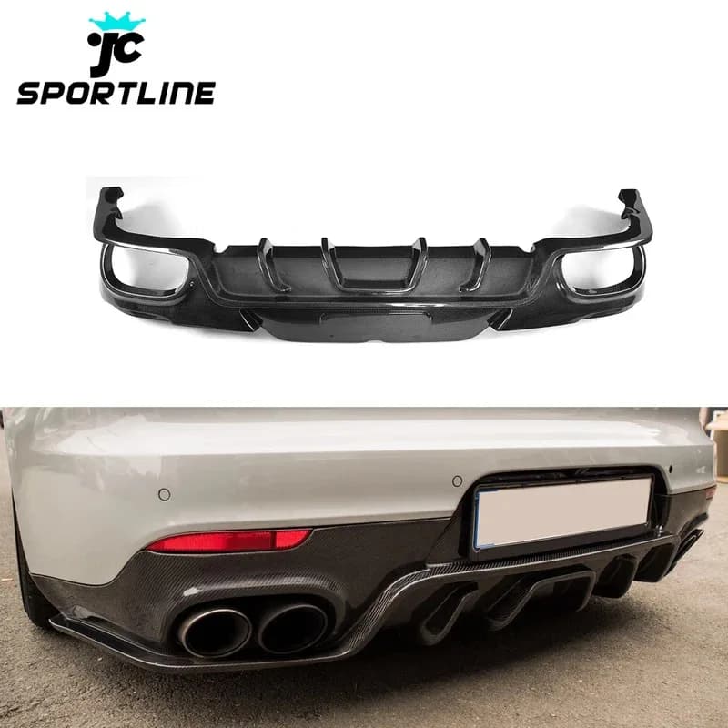 Diffusore per paraurti posteriore in fibra di carbonio per Panamera 970 GTS Turbo S 14-16
