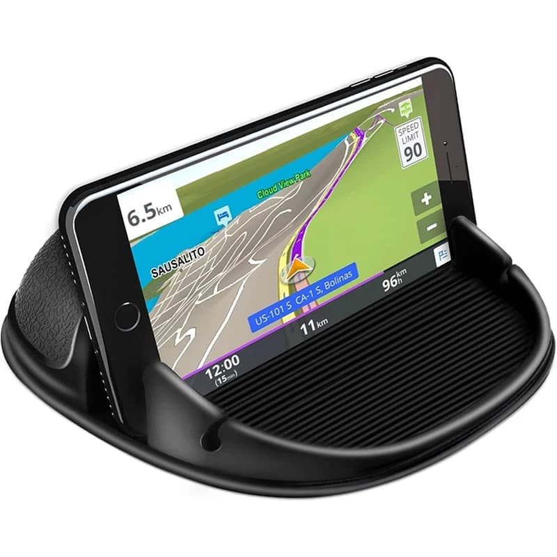 Supporto per telefono per auto, supporto per telefoni per auto Tappetino per auto in silicone per vari cruscotti, supporto per telefono da scrivania antiscivolo per iPhone Samsung