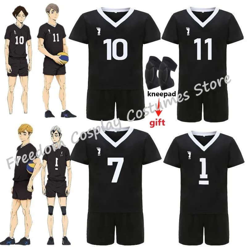 Anime Haikyuu Miya Atsumu Miya Osamu Cosplay Costume Jersey Rintaro Suna Sportswear Inarizaki School Volleyball Team Uniform