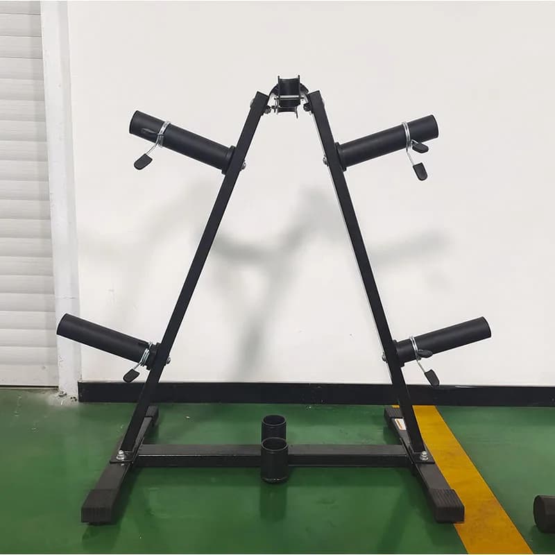Support 2-in-1 for Weights and Balancers with Large and Small Holes - Gym Rack