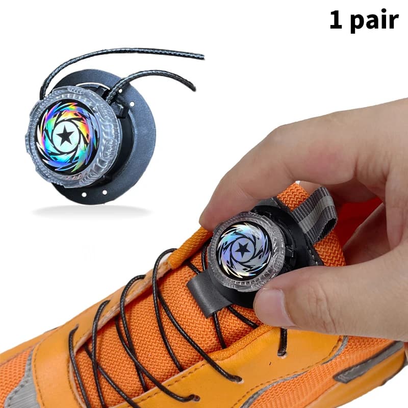 〔CC〕 | 1 Paio di Lacci Elastici per Sneaker Senza Nodi, Lacci Creativi Elasticizzati con Blocco, Lacci Rapidi in Gomma〔88〕