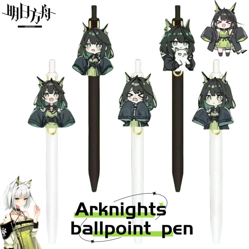 Arknights Kal'tsit gioco anime merce cartone animato studente esame preparazione push-button penne gel regali altamente estetici all'ingrosso