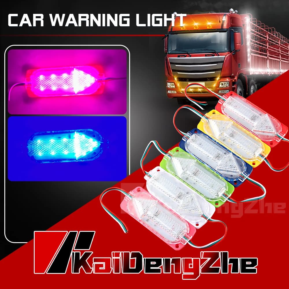 10PCS 12V Auto Lampeggiante Freccia Indicatore Luce Moto LED Indicatori di direzione Lampada di Coda Avvertimento Luce Laterale Per Camion Van SUV Rimorchio