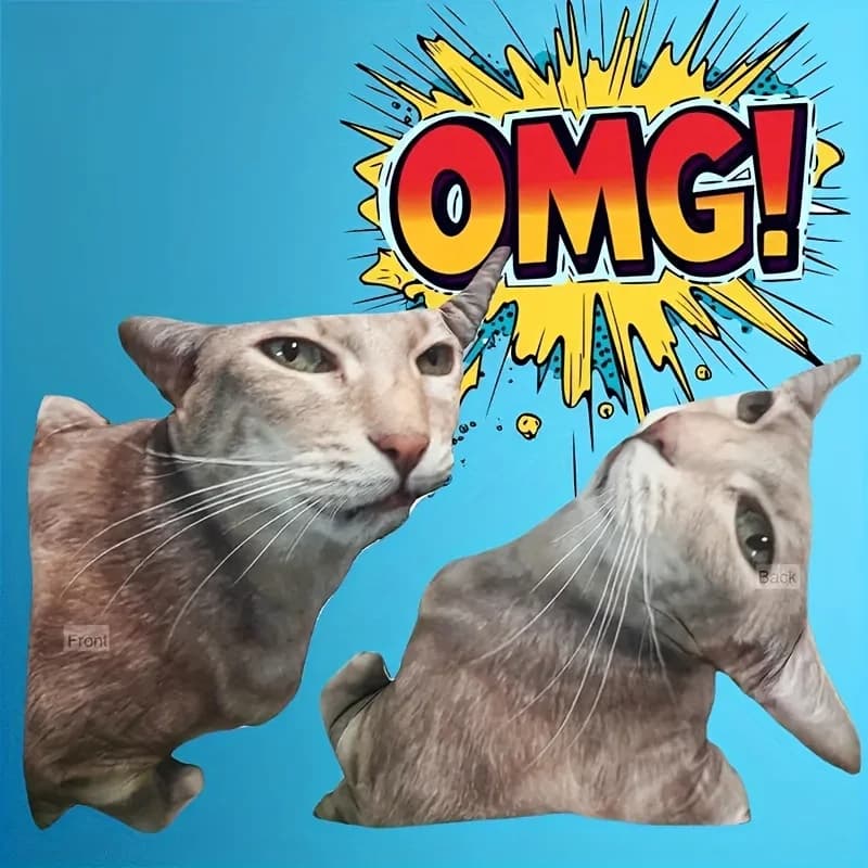 [Personalizzazione dell'immagine] Cuscini divertenti personalizzati per gatti, cuscini per cani, regali di compleanno personalizzati, foto personalizzate, cuscini
