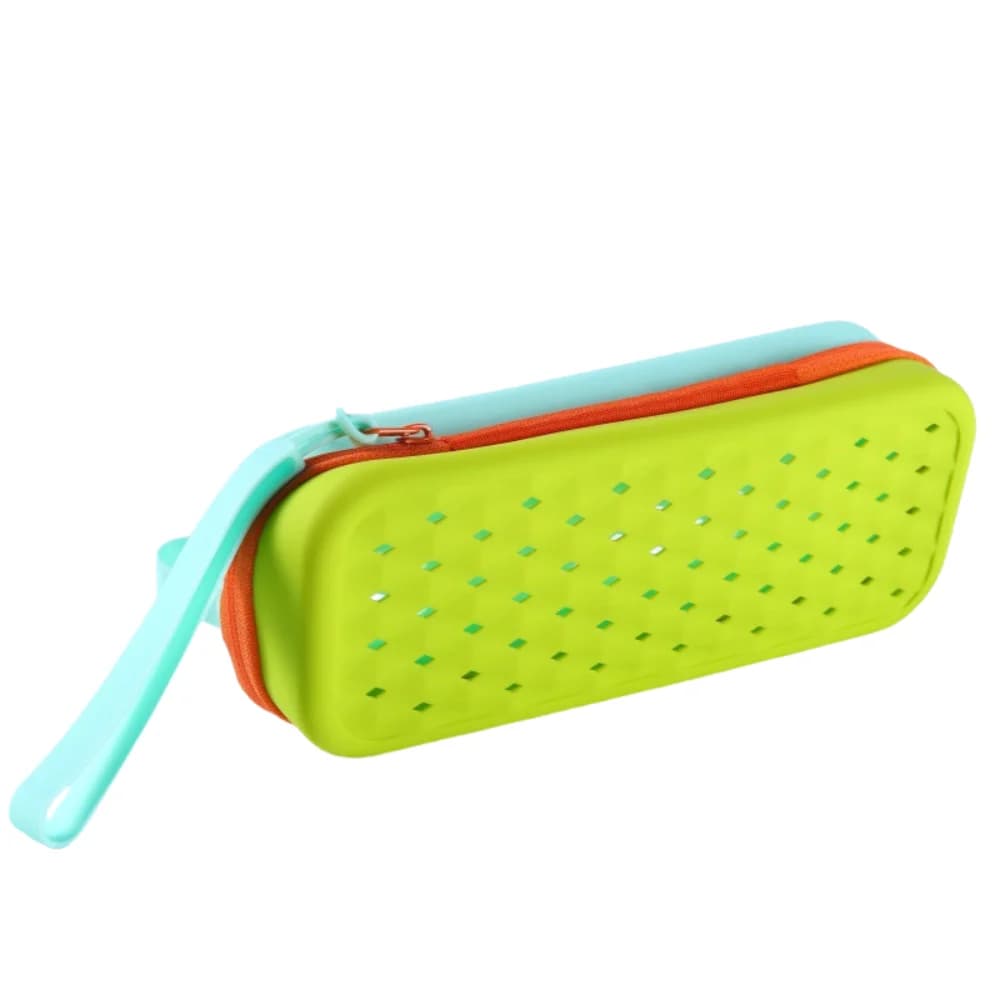 Silicone Portable Swimming Glass Case Soft and Waterproof Swimming Glass Protective Box with Carabiners with Exhaust Hole