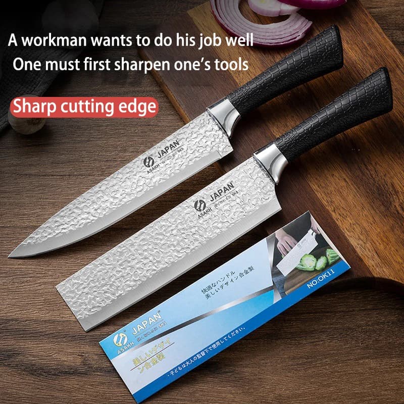 Coltello da chef in acciaio inossidabile, coltello da cucina affilato, coltello da taglio per carne e frutta ad alta durezza per pelapatate e verdure
