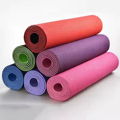 Tappetino Yoga Personalizzato con Logo Stampato, Doppio Strato in TPE e Gomma Naturale, Ecologico, Antiscivolo, per Palestra e Fitness - Promozione Vendite