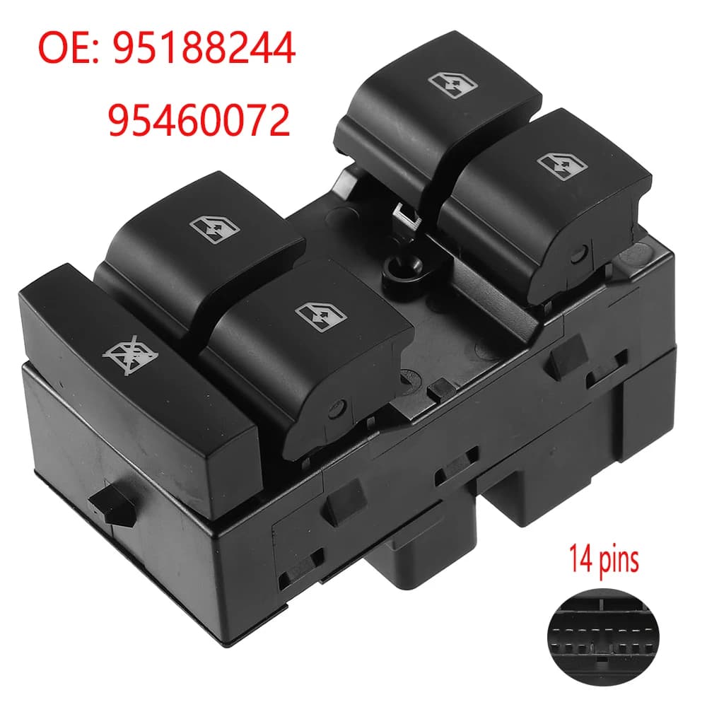Parti del pulsante del sollevatore dell'interruttore della finestra principale di energia elettrica per GMC Chevrolet Sonic Trax 2012-2016 Accessori auto 95460072 95188244