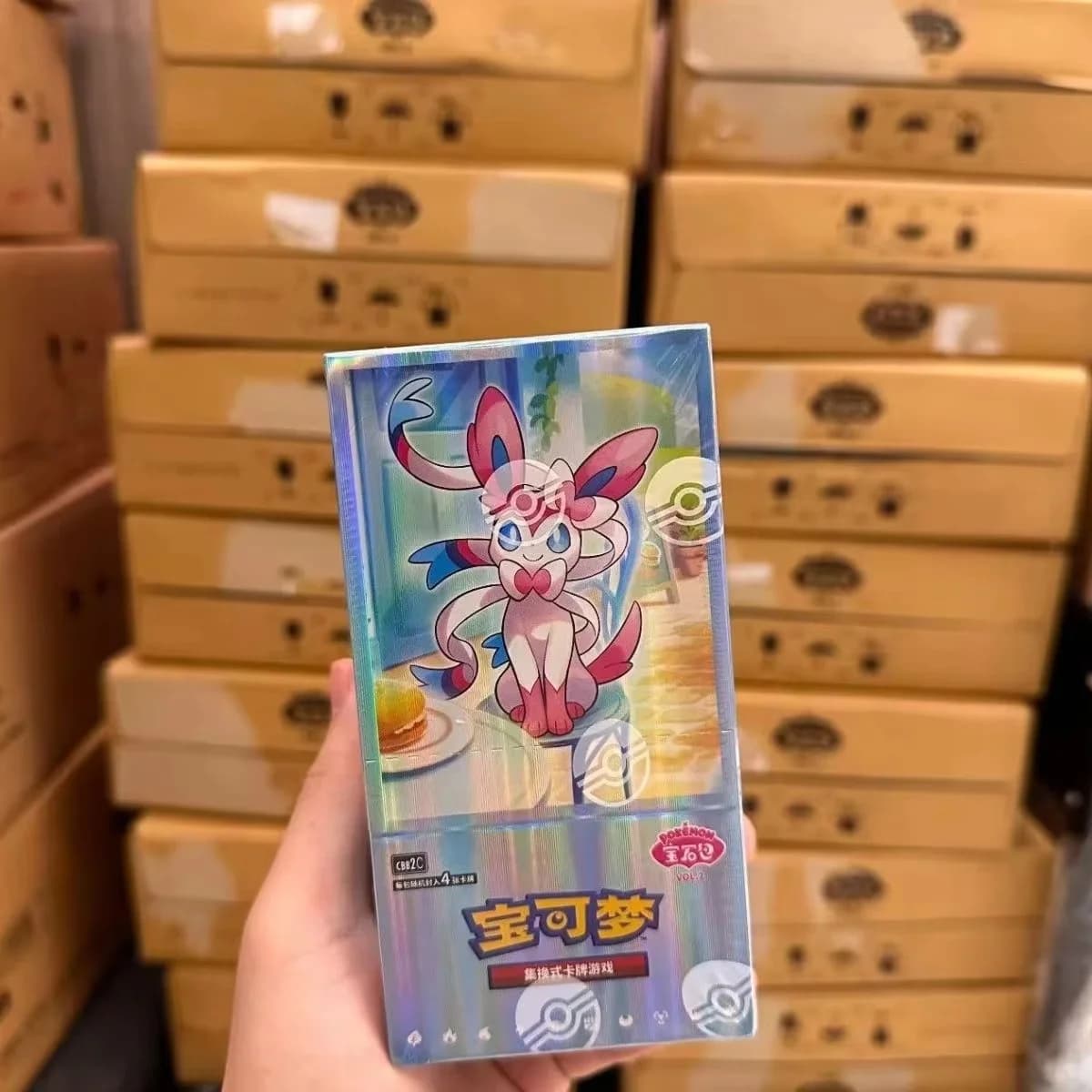 Original Pokemon Ptcg Cbb2c Vol.2 Gem Pack Simplified Chinese Genuine Trading Cards Booster Box In Stock Collectible Gifts