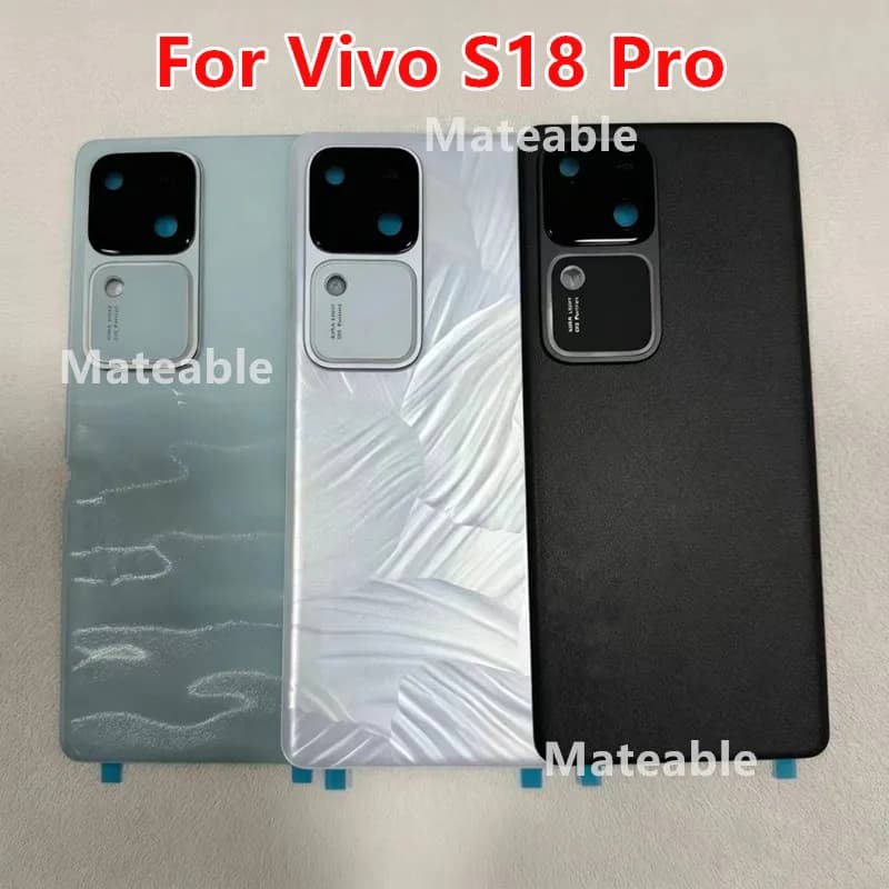 S18Pro Housing For Vivo S18 Pro Battery Back Cover Repair Replace Door Phone Rear Case + Camera Lens V2344A