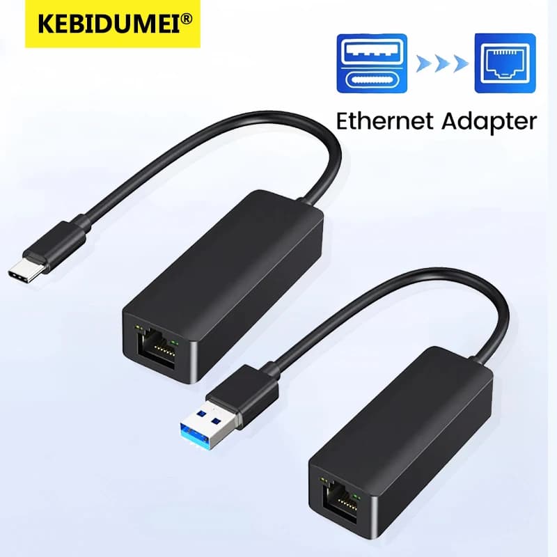 Scheda di rete USB tipo C Adattatore Ethernet USB tipo C a RJ45 Cavo Internet Lan 100/1000Mbps per MacBook PC Windows XP 7 8 10 LUX