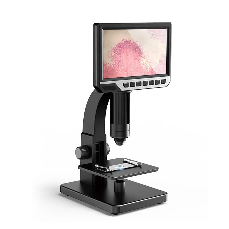 Microscopio Digitale USB con Schermo da 7 Pollici, 12MP, 2000X, Alta Magnificazione Ottica per Uso Medico