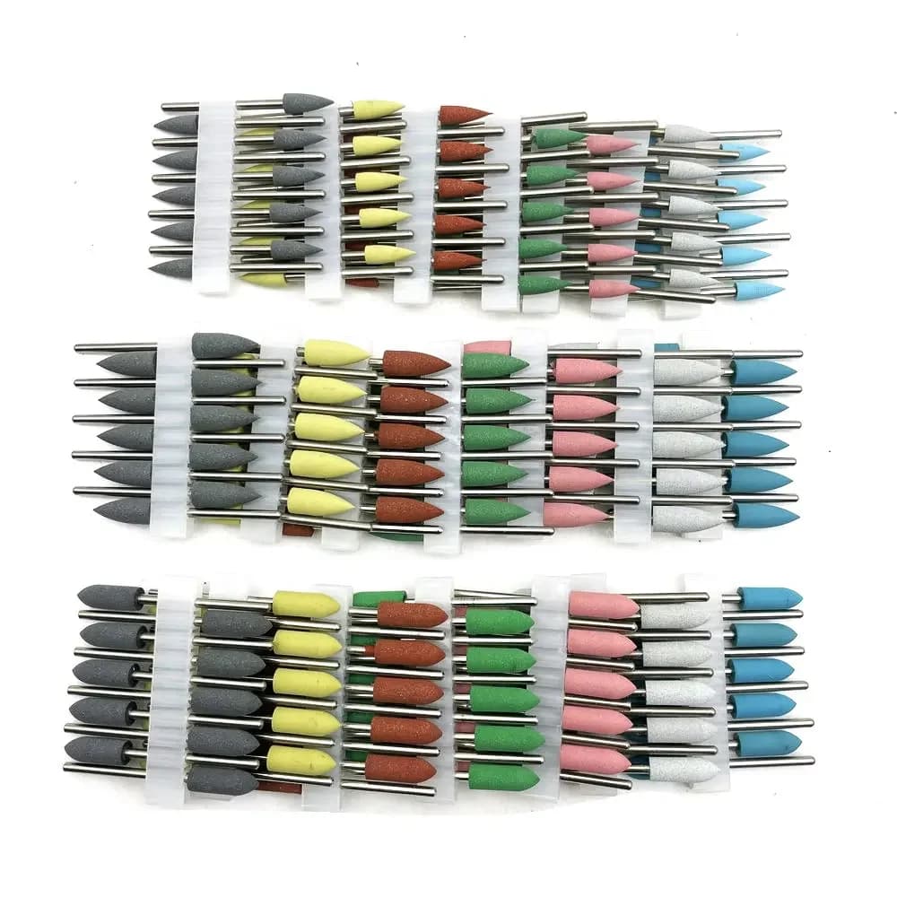 10 pcs Dentale Silicone Rubber Polishers Brakes Tooth Whitening Plishing Tooth Polishing Nail Drill 2.35mm