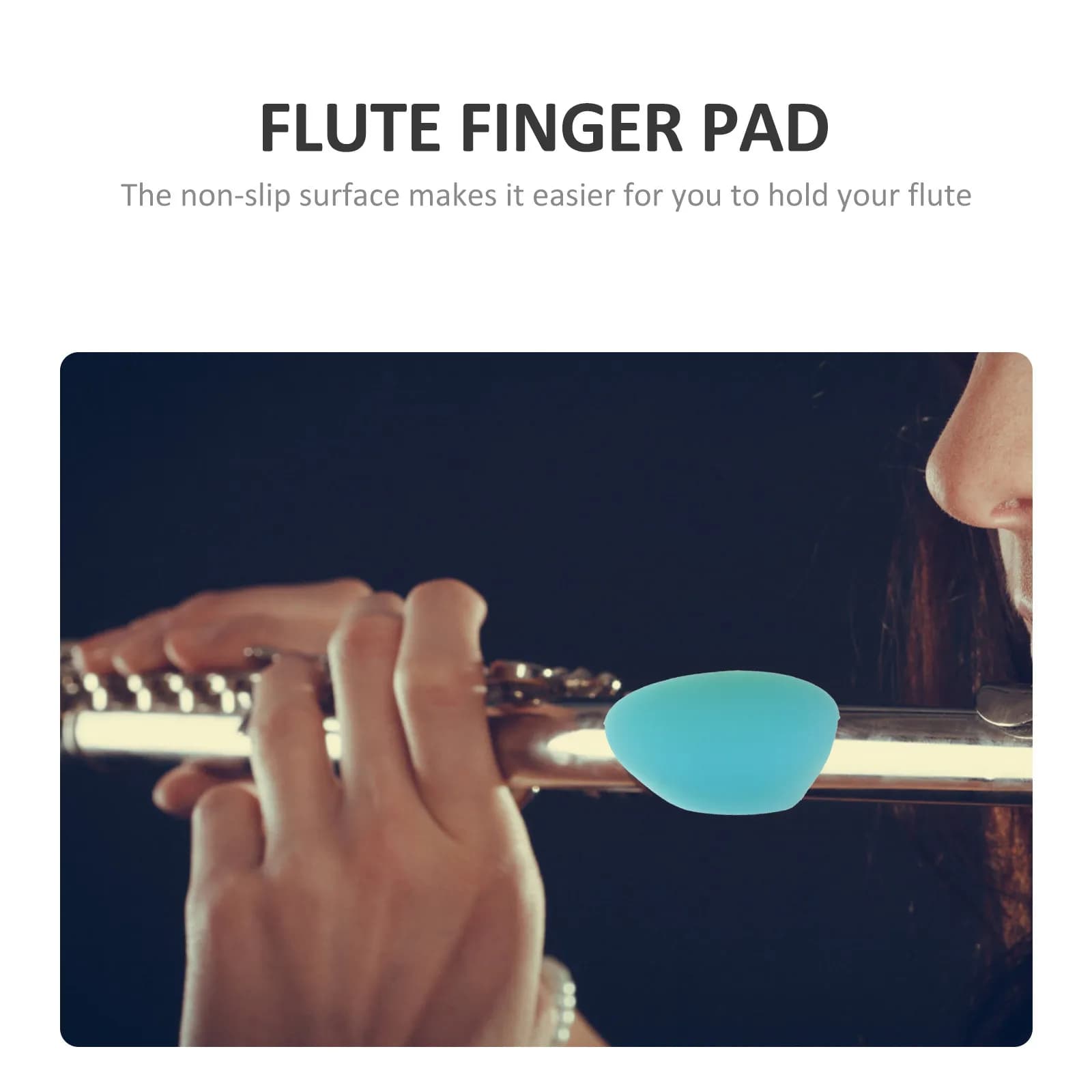 Set di 4 Protezioni in Silicone per Pollice e Dita per Flauto, Cuscinetti Ergonomici Anti-Fatica, Supporto per Mani, Accessori per Strumenti Musicali