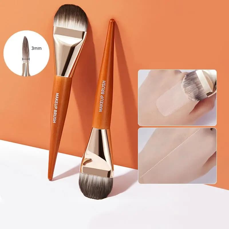 Professional Brush Makeup Brush for Background Brush for Corrector for Fluid Background in the Shape of Language Beauty Tools for Women's Facial Makeup