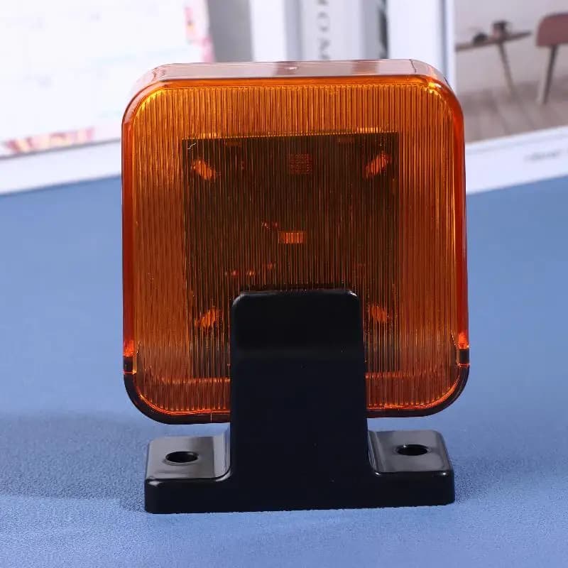 Spia lampeggiante a LED universale – Lampada di allarme di segnale 12V–265V per porte da garage, cancelli e sistemi di sicurezza esterni