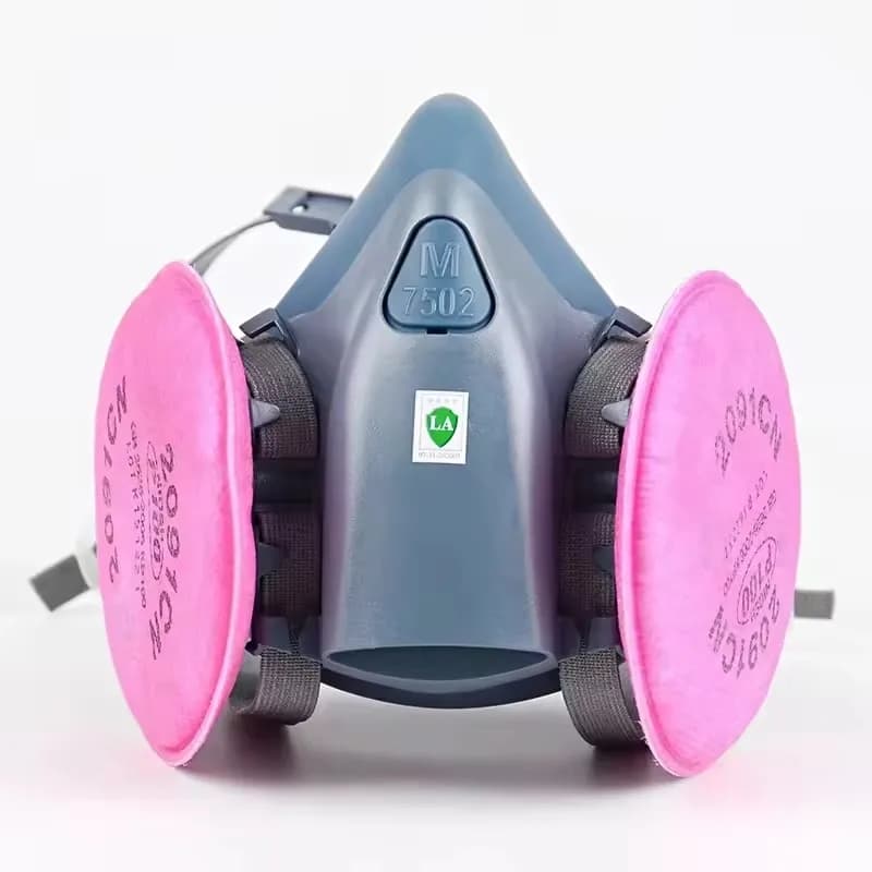 7502 Maschera respiratoria Maschera protettiva Industria Pittura Spray Polvere Maschera antigas con 501 5N11 6001CN Maschera chimica mezza faccia