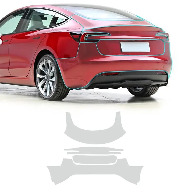 8.5Mil Pre‑Cut TPU PPF Paint Protection Film For Tesla Model 3 Highland 2024 Clear Transparent Car Paint Protective Film Kit