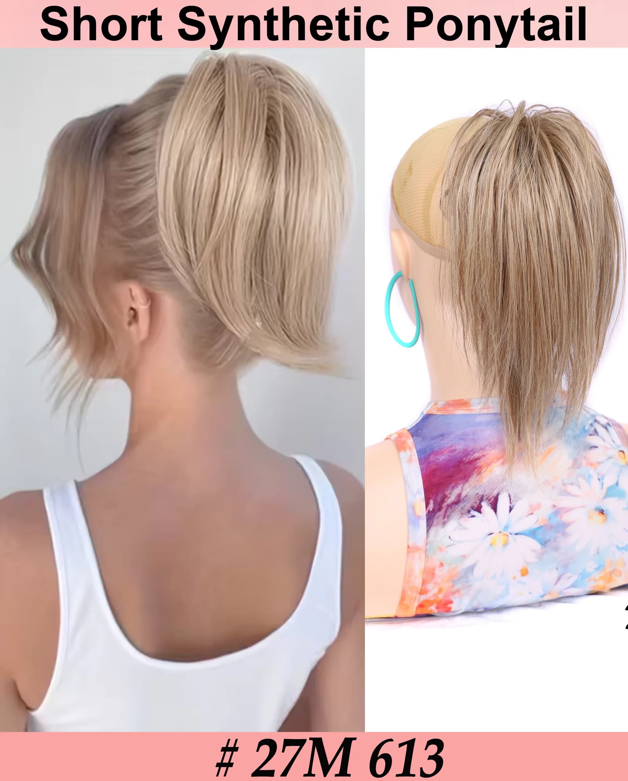 For Short Hair: Synthetic Wavy Claw Clip Ponytail, Easy-to-use Hair Extension That Fits All Kinds of Everyday Scenarios