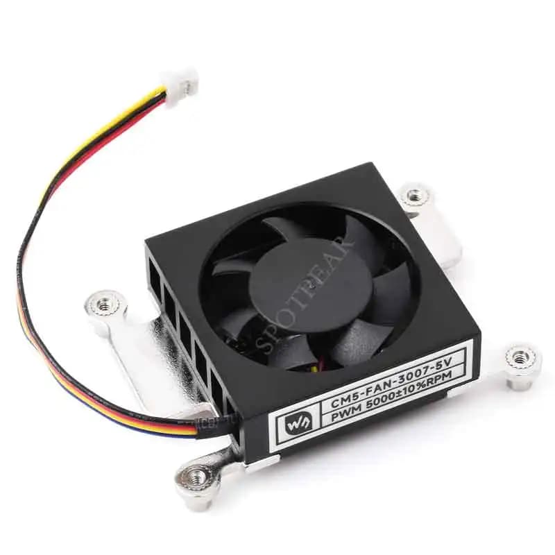 Ventola di raffreddamento CM5 per modulo di elaborazione Raspberry Pi 5 5V 3007 Basso rumore con nastro conduttivo termico