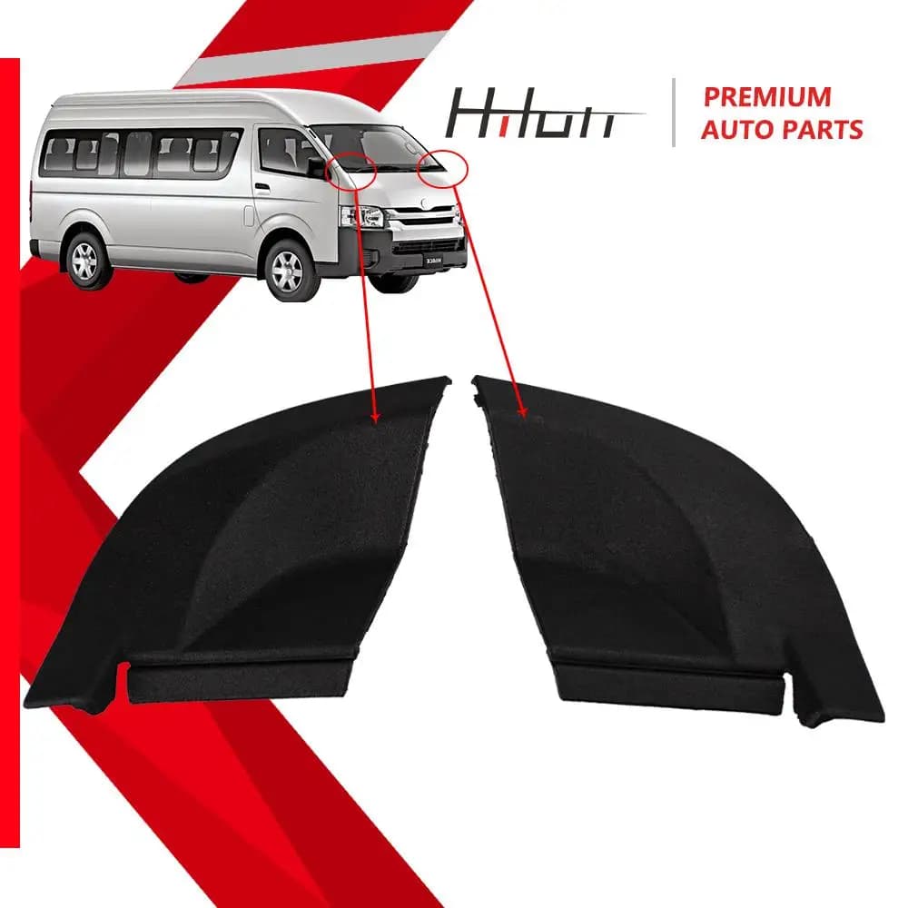 1 paio di coperture per copricapi per tergicristallo larghe o strette per Toyota Hiace KDH200 2005-2019 55878-26020; 55877-26020