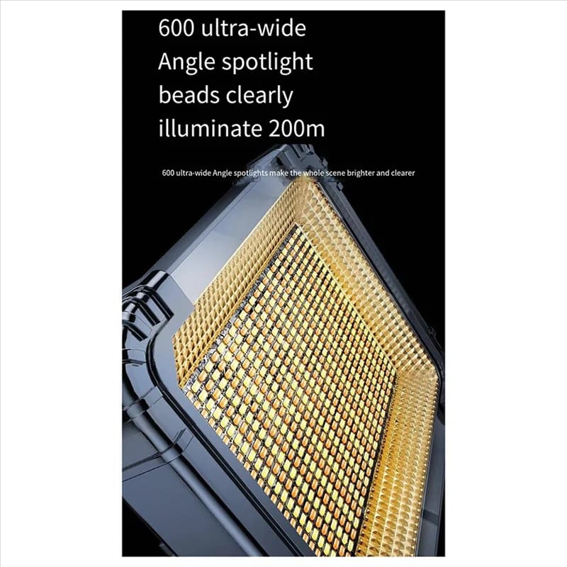 ABVH-600LED Lanterna portatile Tenda leggera Lanterna ricaricabile Luce di emergenza per mercato notturno Lampada da campeggio esterna impermeabile