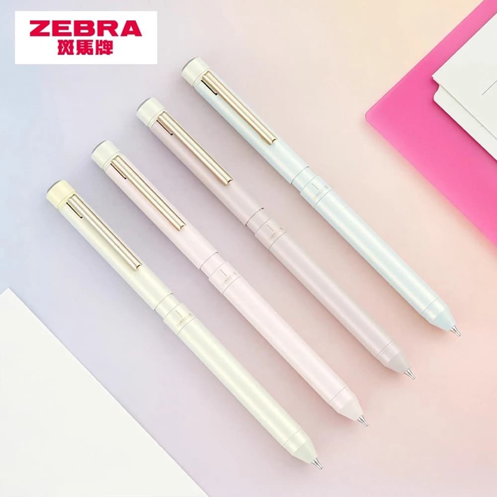 Giappone ZEBRA Penna Multifunzionale SBZ22 Penna Gel a 2 Colori 0.5mm Matita Meccanica Materiale Scolastico Penne di Cancelleria per la Scrittura