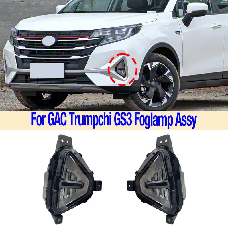 For GAC Trumpchi GS3 2021 22 POWER GS3 bumper Fendinebbia DRL Day Running Light Faro Accessories