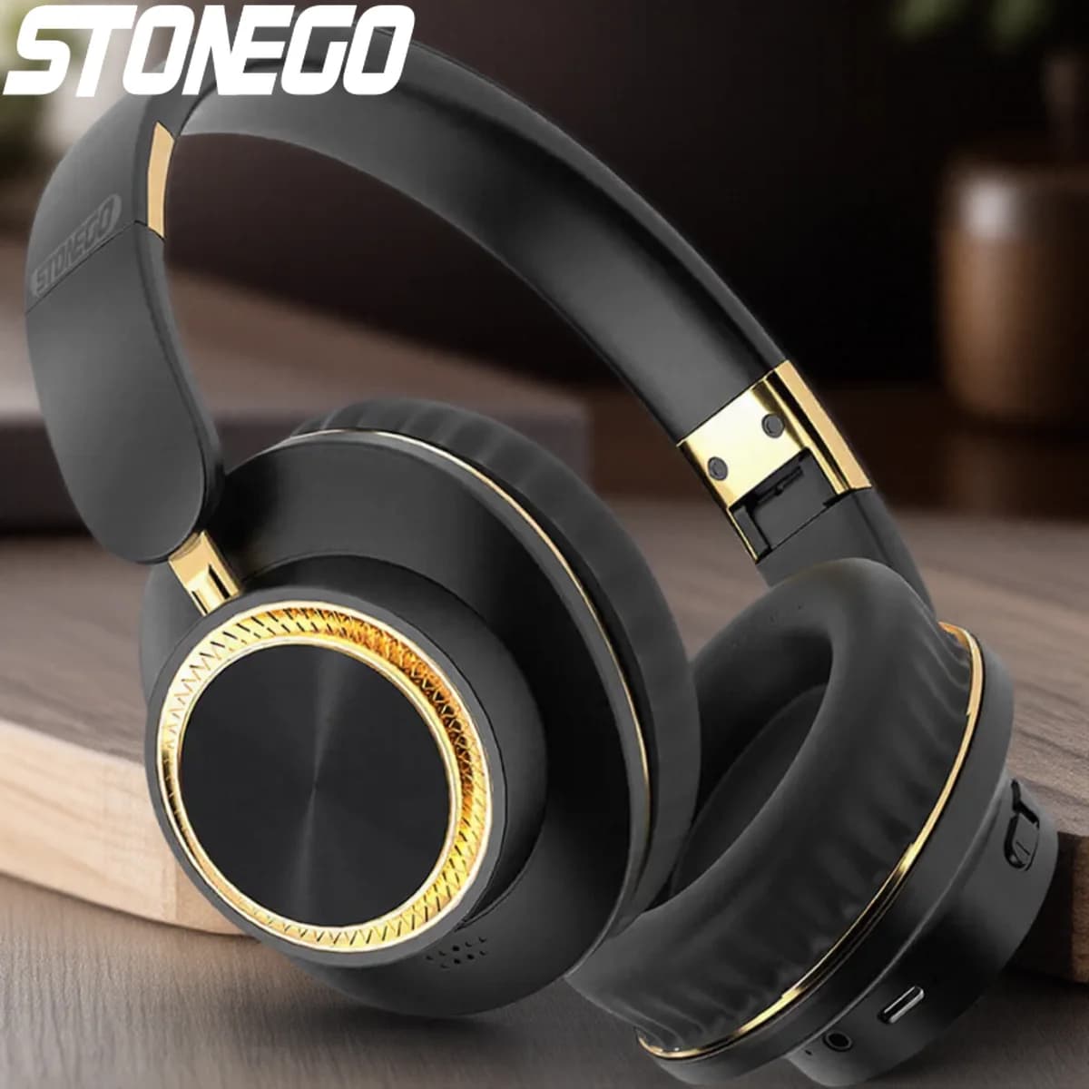 Foldable Bluetooth Wireless Subwoofer Headphones for Sports Portable Gaming with Card Slots