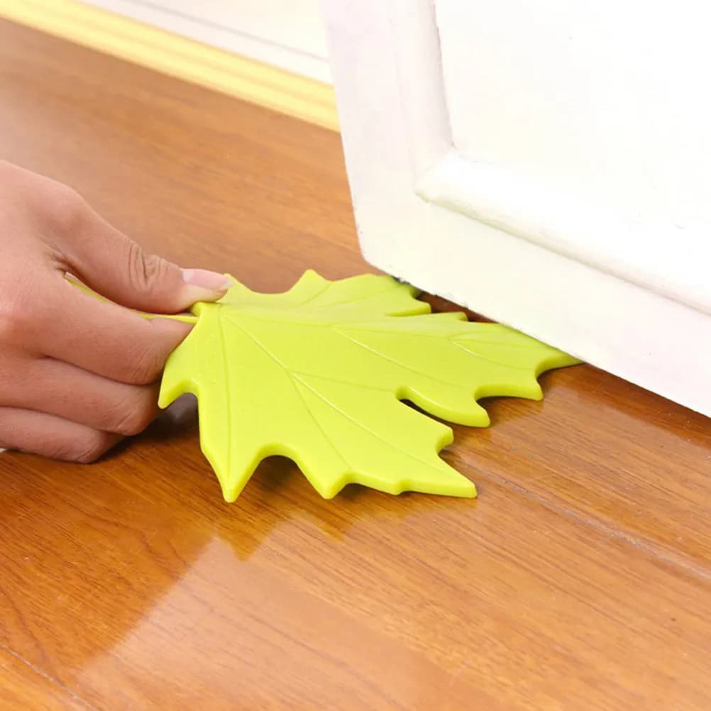 8Pcs Maple Leaf Door Stopper Soft Rubber Anti-Pinch Finger for Proofing Home Office Decorative Door