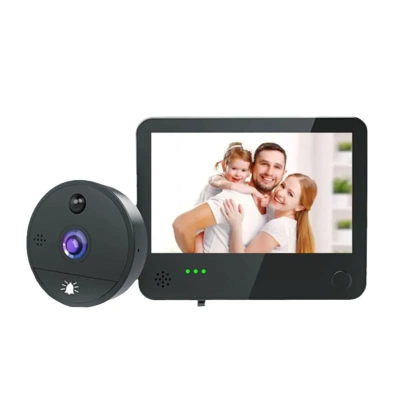4.3 Inch High Definition Tuya APP Mobile Detection WIFI Cat Eye Doorbell Intelligent Video Intercom