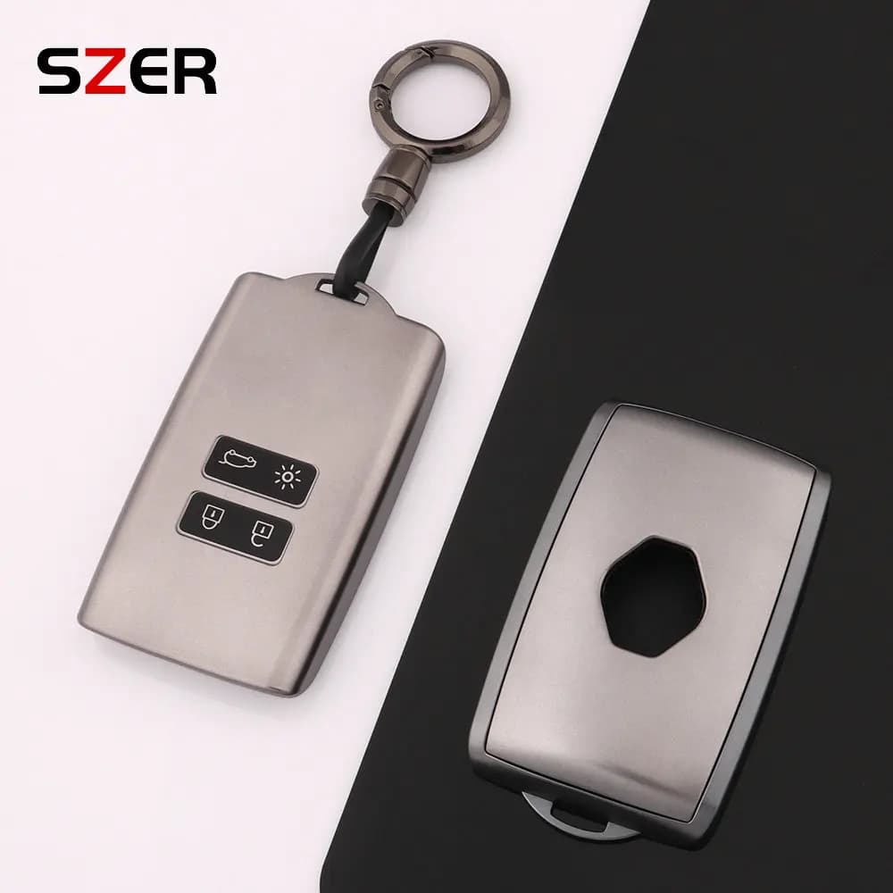 Gun Grey TPU Car Key Case Cover Shell per Renault Koleos Captur Megane Clio Scenic Talisman Arkana per Dacia Sandero Card Fob